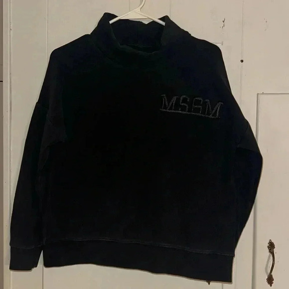 MSGM Black Hoodie Sweatshirt Size MED Long Sleeve - Picture 2 of 11